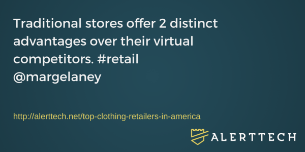 top clothing retailers in america have physical stores